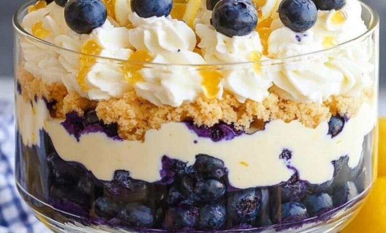 Lemon Blueberry Trifle: A Light and Zesty Dessert for Every Occasion